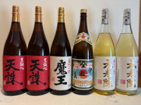 おすすめ一升瓶6本　魔王 伊佐美 元老院2本 天誅2本